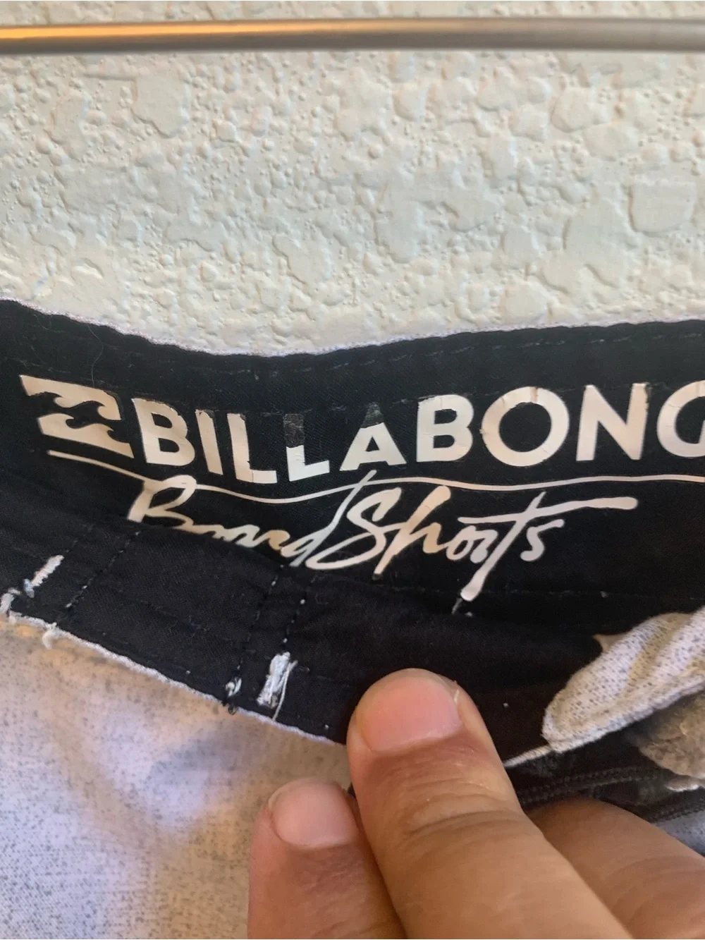 Billabong Men’s Black & Gray Striped Board Shorts
